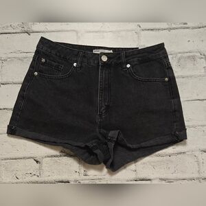 Garage High Rise Mom Denim Shorts Black Wash | Size 9/29